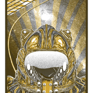 P.O.D. Satellite 2021 Transparent Black & Metallic Gold poster