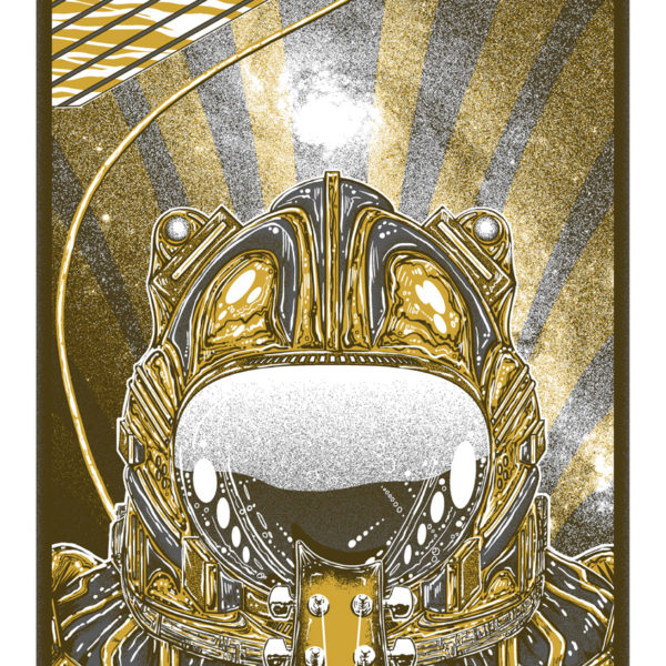 P.O.D. Satellite 2021 Transparent Black & Metallic Gold poster