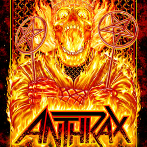 Anthrax 40th Anniversary screen printed tour poster