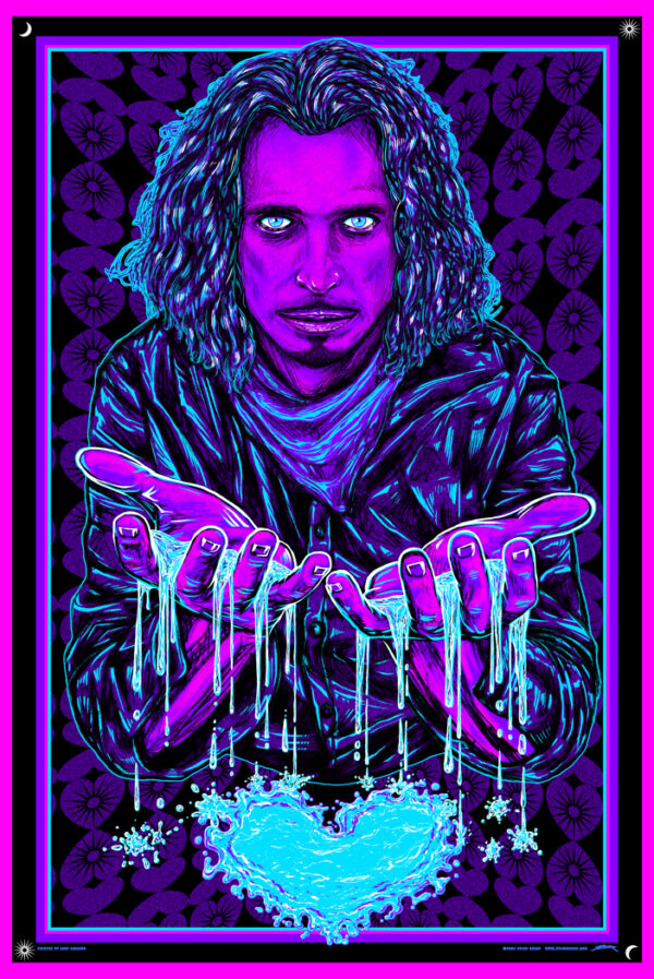 Chris Cornell - WaterHeart - Limited Edition screen printed poster