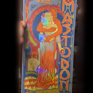 MASTODON screen printed show poster for (5-26-25) at Broadview Stage At Spac in Saratoga Springs, NY. - FOIL PRINT