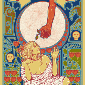 MASTODON screen printed show poster for (5-25- 25) at Hartford Healthcare Amphitheater in Bridgeport, CT.